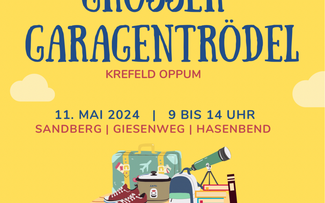 11. Mai: Garagentrödel der Nachbarschaft Sandberg